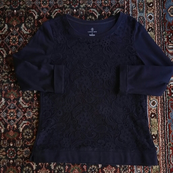 ♦ 3 for $15 Lace Front 3 Quarter Top - Picture 2 of 8